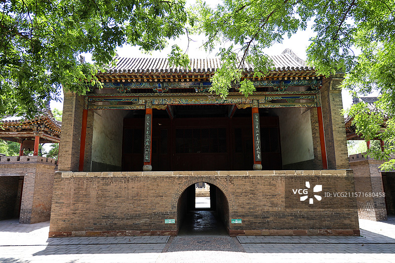 山西省吕梁市文水县，全国重点文物保护单位则天庙（武则天纪念馆）图片素材