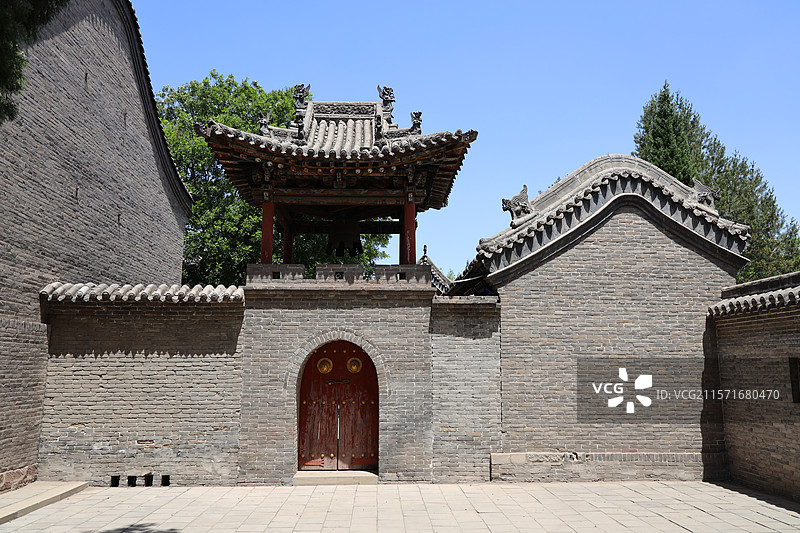 山西省吕梁市文水县，全国重点文物保护单位则天庙（武则天纪念馆）图片素材