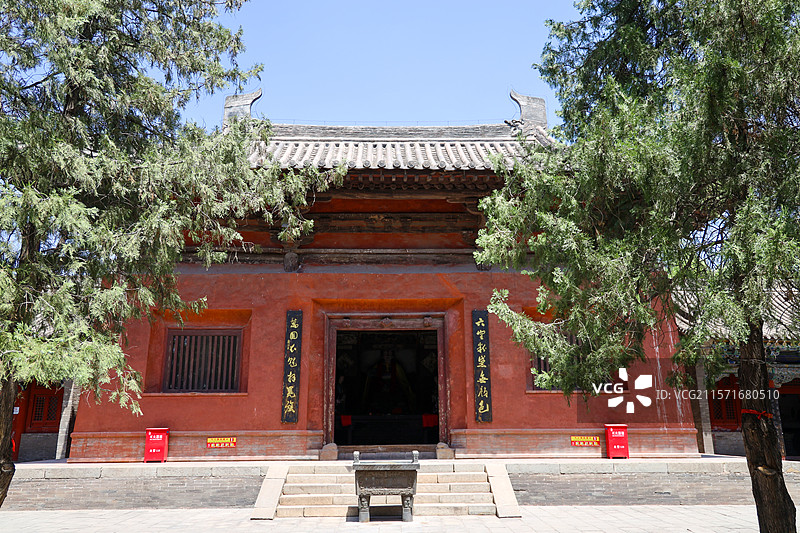 山西省吕梁市文水县，全国重点文物保护单位则天庙（武则天纪念馆）图片素材