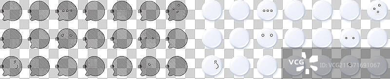 移除团队薪资和网络攻击线条图标图片素材