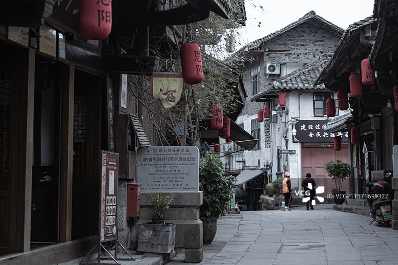 恩阳老街图片素材