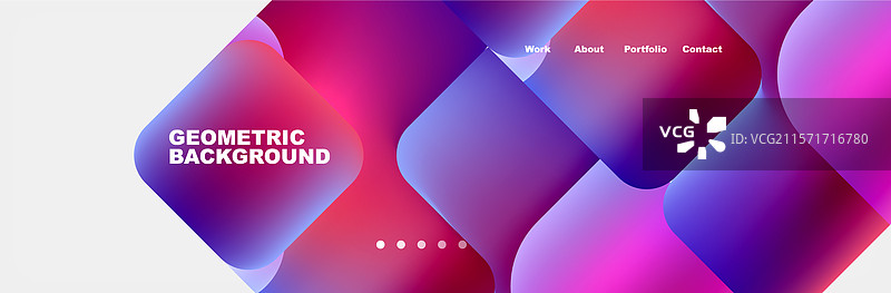 方形互联网网页设计模板图片素材