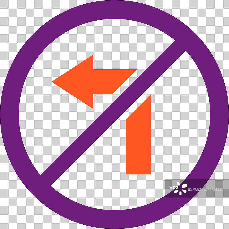 禁止左转图标设计图片素材