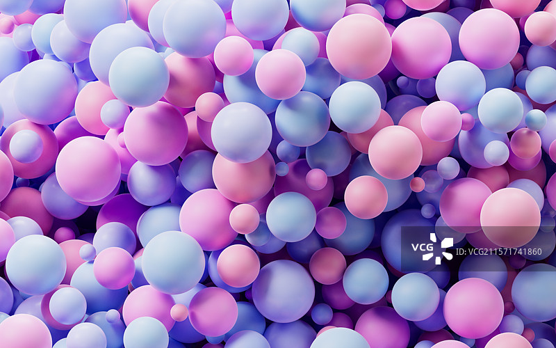 大量粒子球体背景三维渲染图片素材