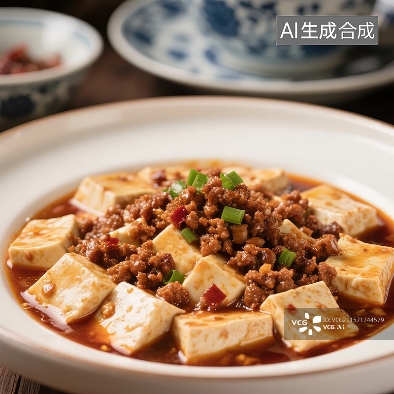 【AI数字艺术】麻婆豆腐图片素材