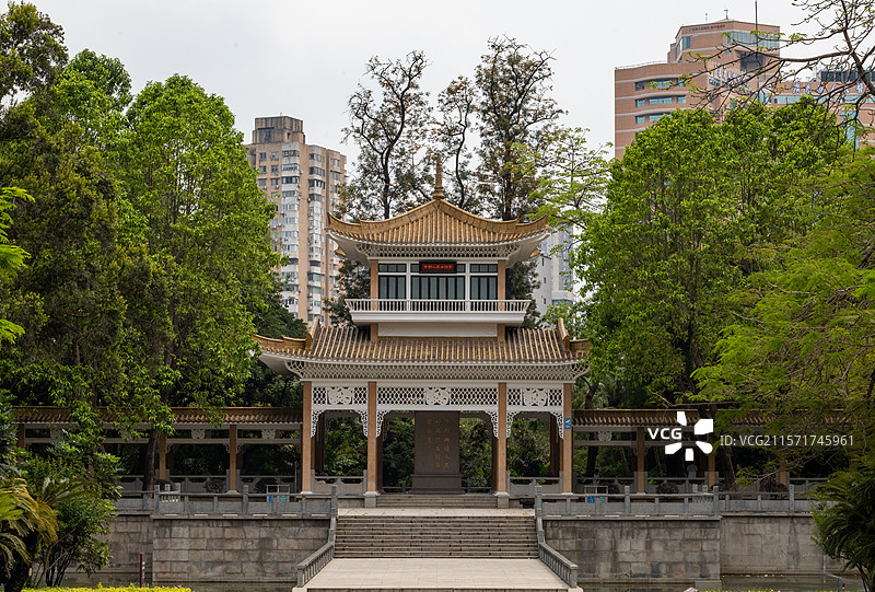 中朝人民血谊亭图片素材