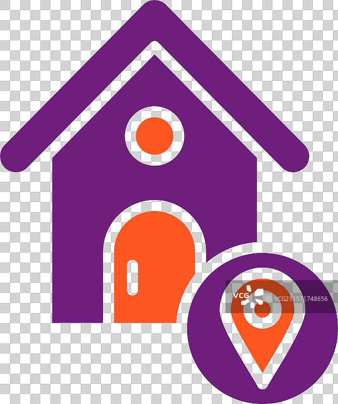 房屋位置图标设计图片素材