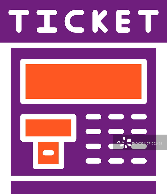 票务机图标设计图片素材