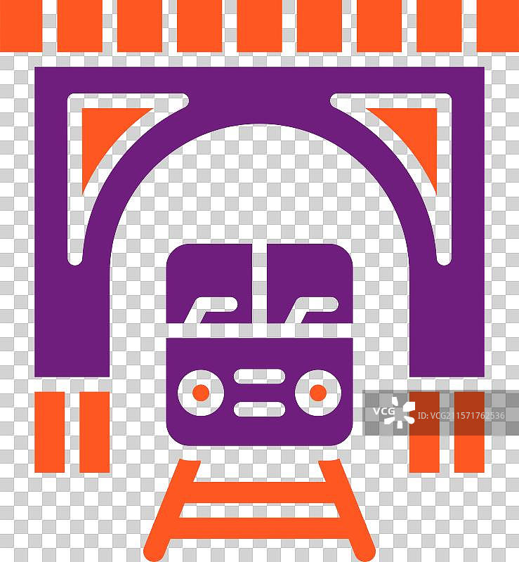 火车隧道图标设计图片素材