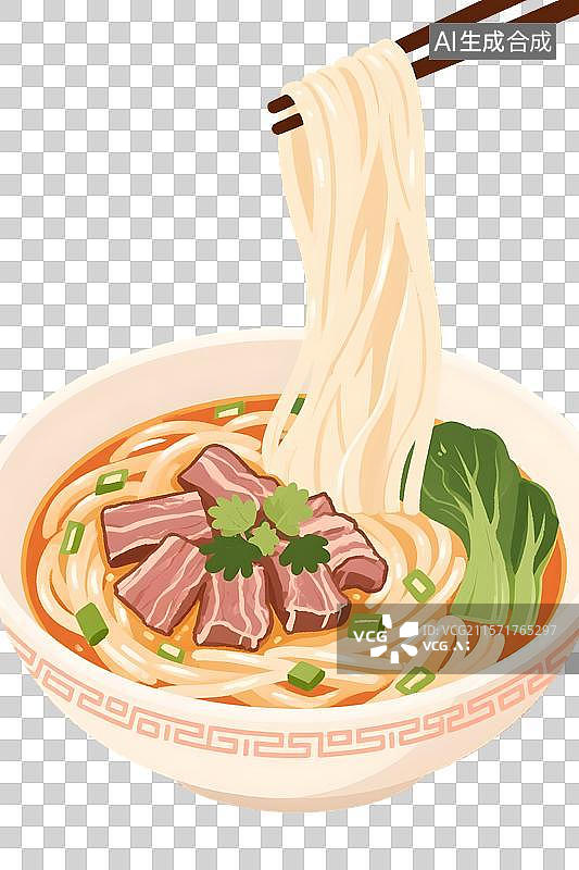 【AI数字艺术】河南特色美食之羊肉烩面图片素材