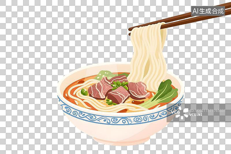 【AI数字艺术】河南特色美食之羊肉烩面图片素材