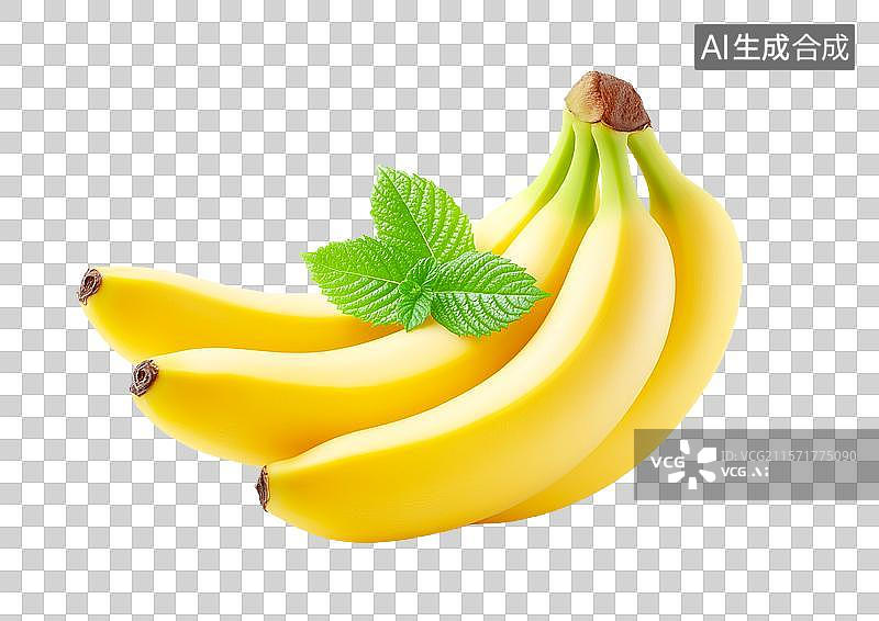 【AI数字艺术】【免抠png素材】新鲜水果大香蕉图片素材