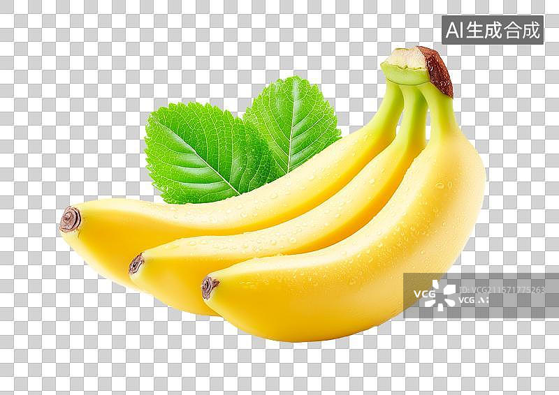 【AI数字艺术】【免抠png素材】新鲜水果大香蕉图片素材