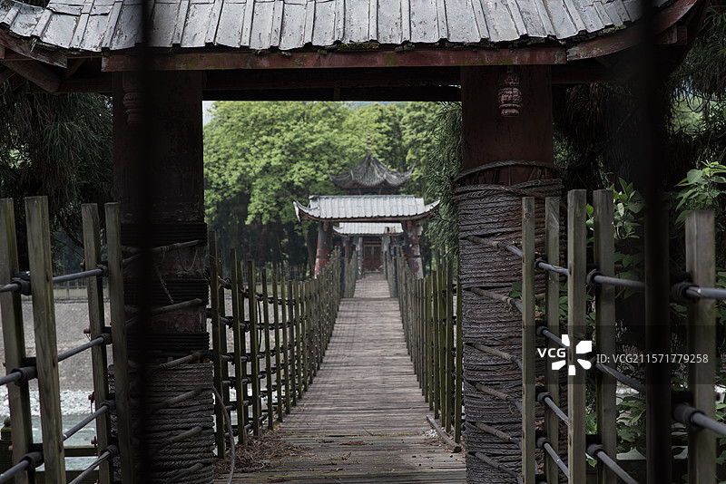 四川成都著名旅游景点都江堰图片素材