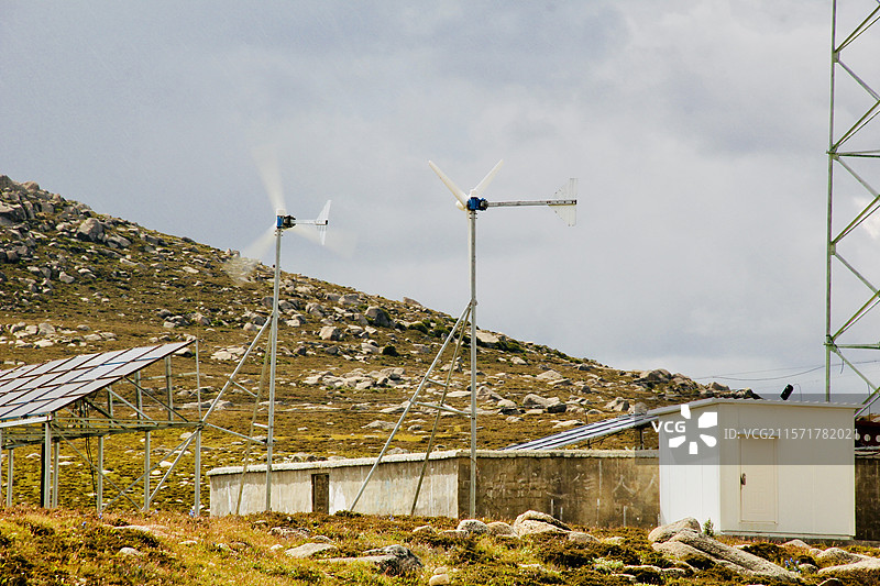高原上的大风图片素材