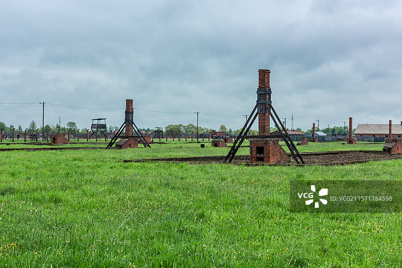奥斯维辛集中营比克瑙（二号营区）图片素材