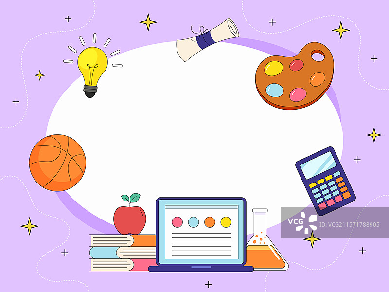 教育，框架，主题，图标，学习，美术课，体育课，科学图片素材