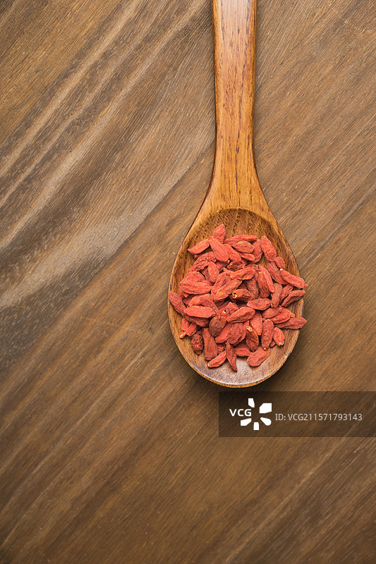 一勺红色枸杞图片素材