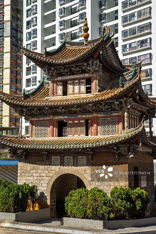 中国云南省红河州个旧市宝华门图片素材