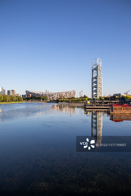 北京奥林匹克公园鸟巢图片素材