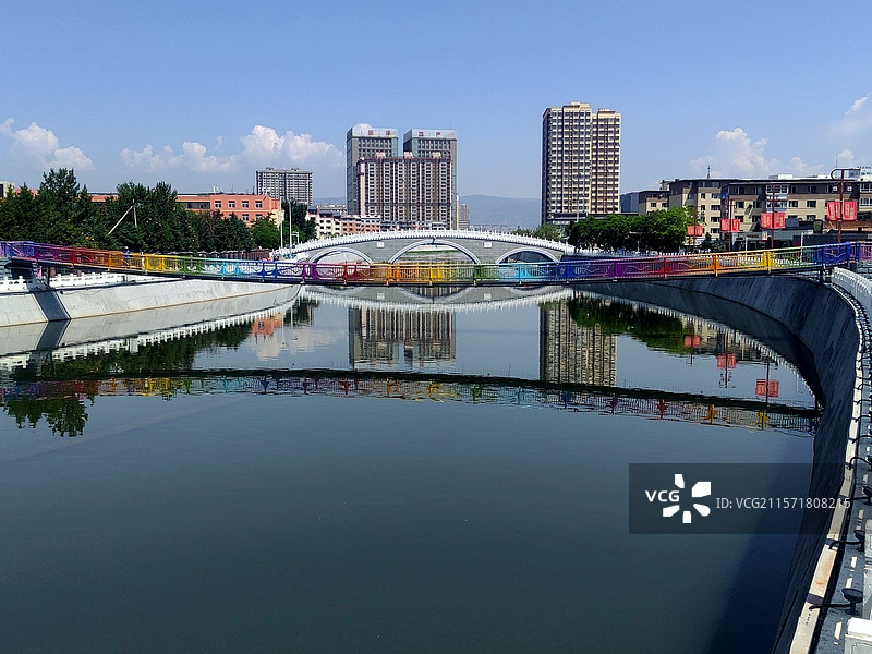 城市风景——拍摄于呼和浩特回民区图片素材