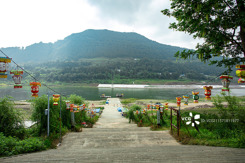 巴中市白衣古镇   码头图片素材