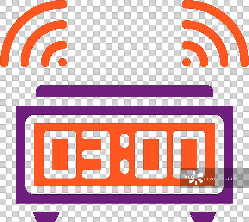 数字闹钟图标设计图片素材