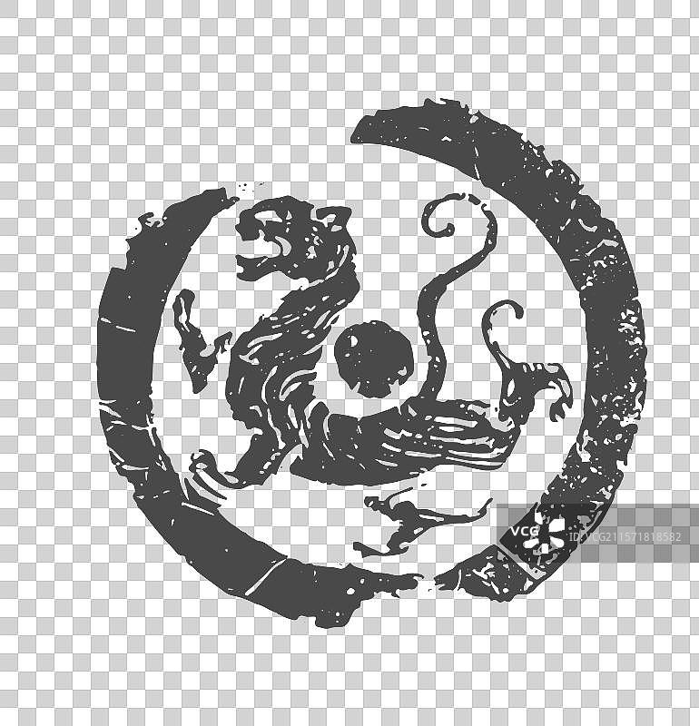 传统图案  生肖图案 虎 虎年 老虎图片素材
