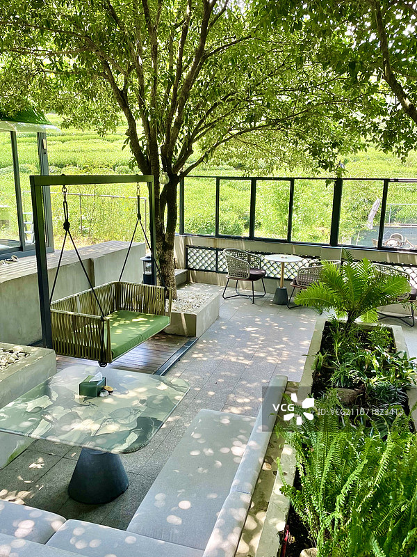 夏日庭院图片素材