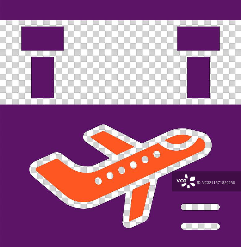 登机口图标设计图片素材