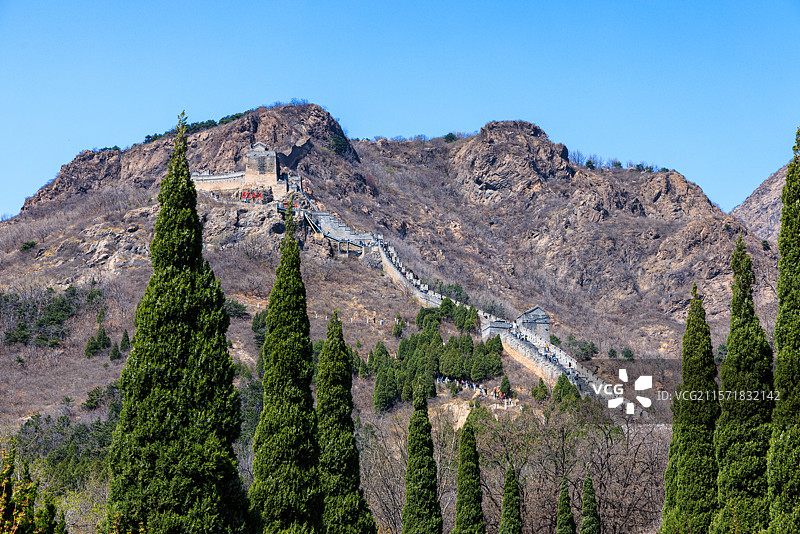 万里长城山海关角山长城图片素材