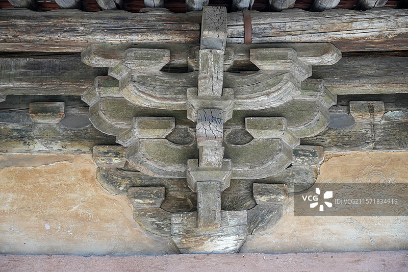 山西省吕梁市柳林县，香严寺大雄宝殿图片素材