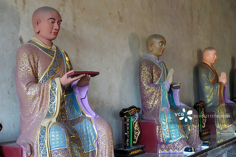 山西省吕梁市柳林县，香严寺大雄宝殿图片素材