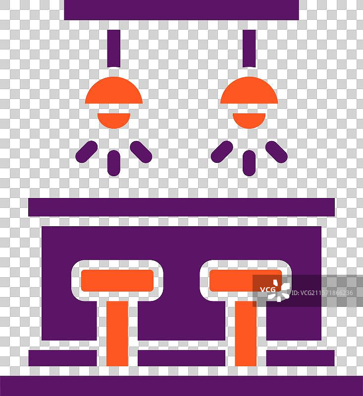 酒吧柜台图标设计图片素材