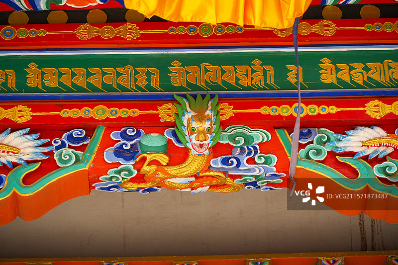 内蒙古自治区鄂尔多斯市乌审旗乌审召庙，大经堂图片素材