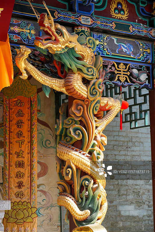 山西省吕梁市柳林县，双塔寺图片素材