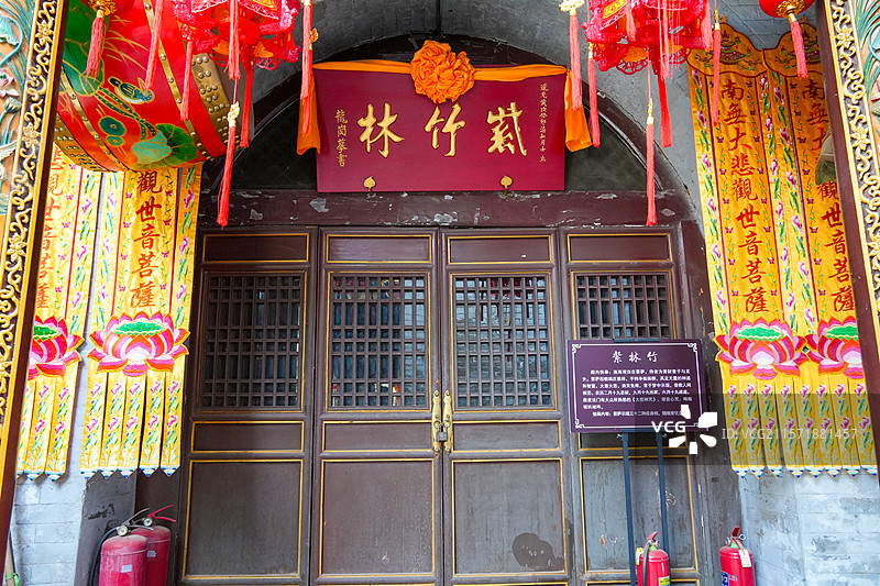 山西省吕梁市柳林县，双塔寺图片素材