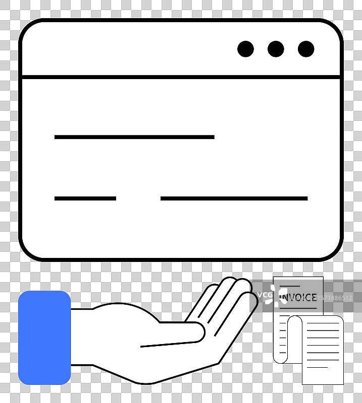 数字支付概念与手势网络图片素材