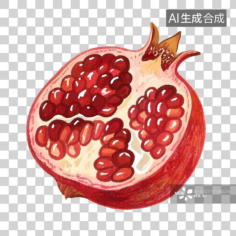 【AI数字艺术】石榴水果高清图片图片素材
