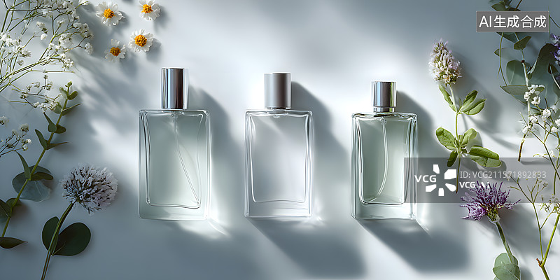 【AI数字艺术】植物精华 香水图片素材