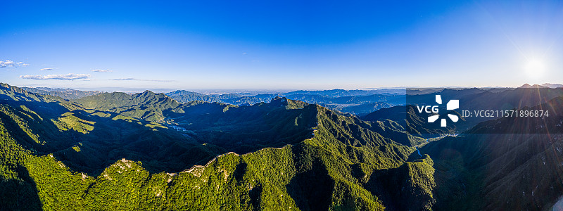 航拍北京市九眼楼长城图片素材