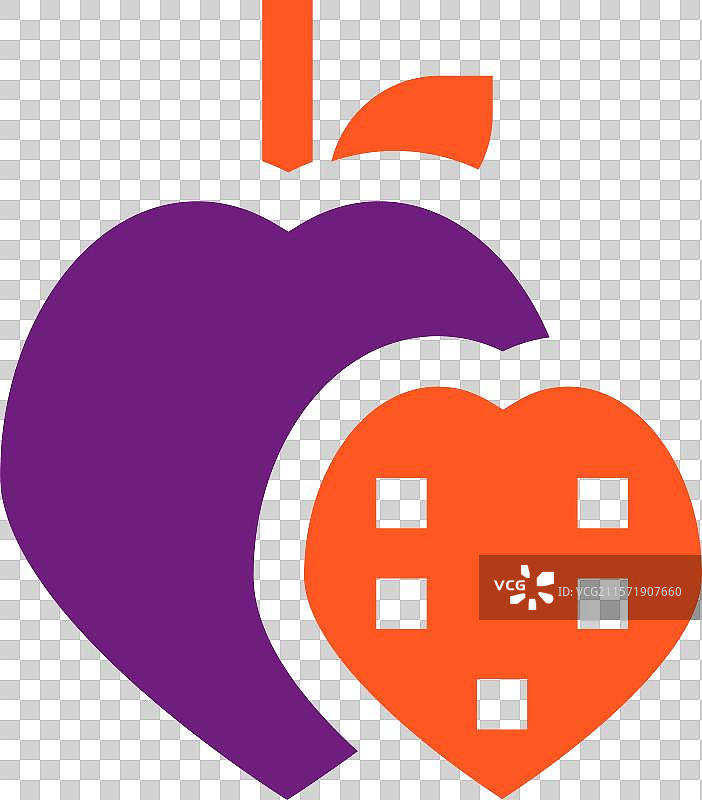 奶油苹果图标设计图片素材