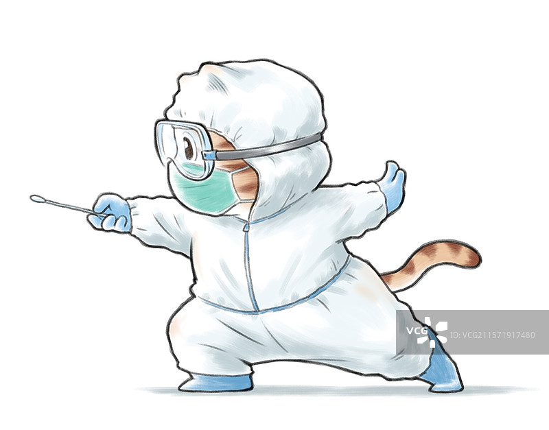 防疫猫图片素材