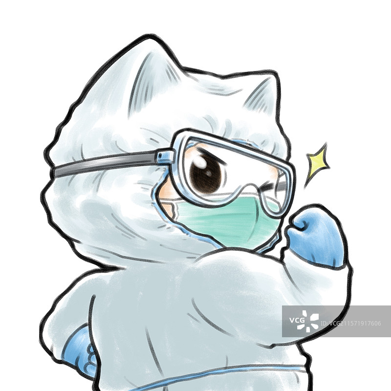 防疫猫图片素材