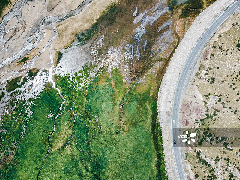 新疆独库公路航拍风光图片素材