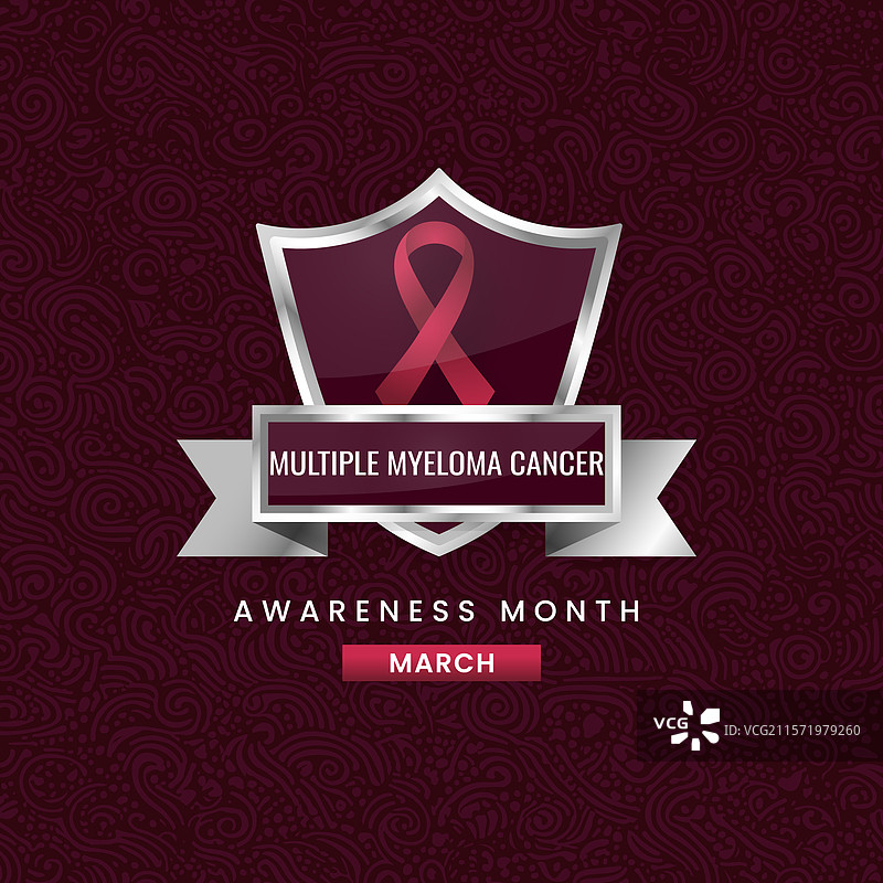 国际象征的酒红色丝带图片素材