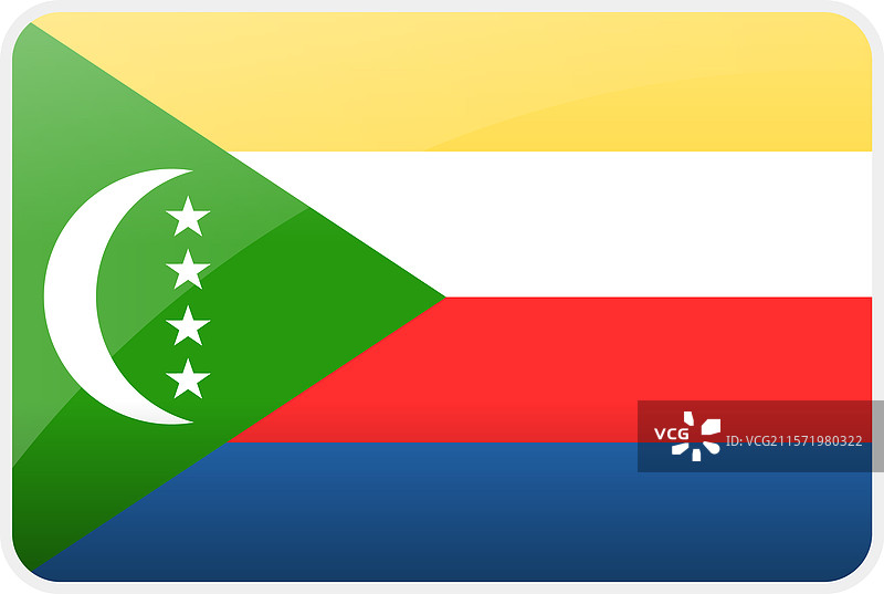 科摩罗国家国旗图标图片素材