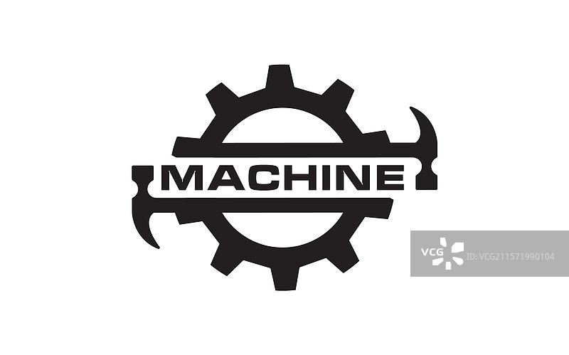 机械齿轮标志设计图片素材