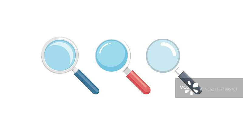 干净的放大镜图标图片素材