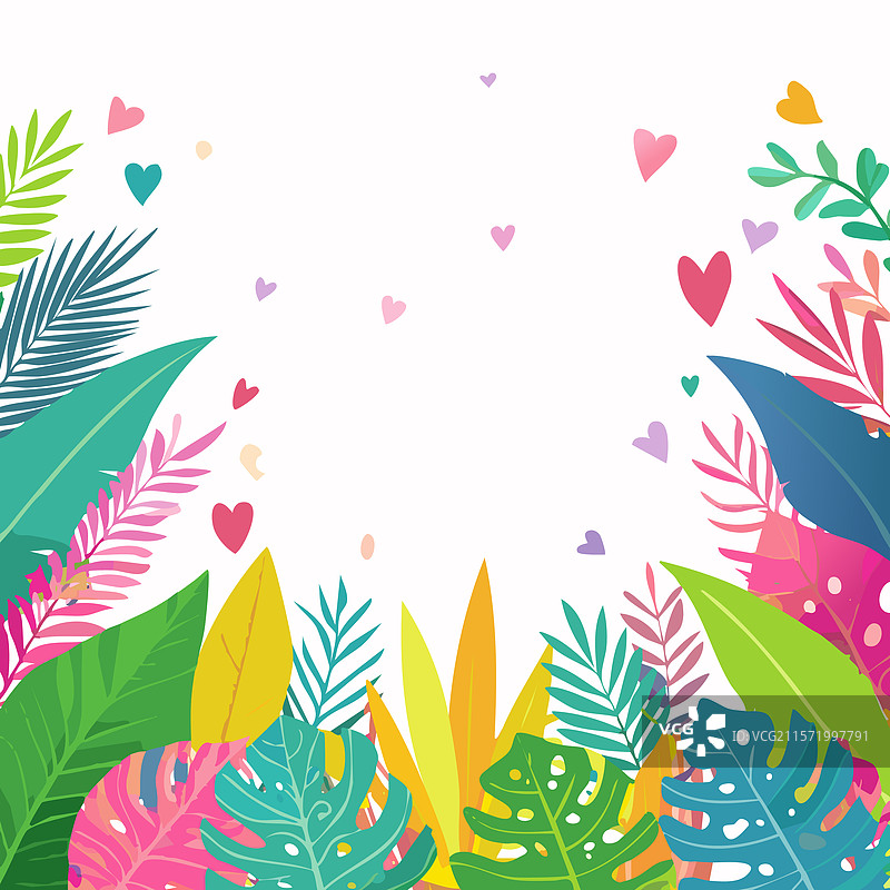 泡泡糖色的丛林背景图片素材